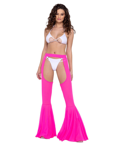 Mesh Mermaid Sheer Mesh Bell Bottom Chaps